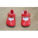 Chaussures découpées rouges pour Little Darling