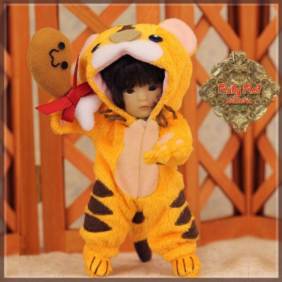 Ensemble Costume Tigre Orange pour Yu Ping