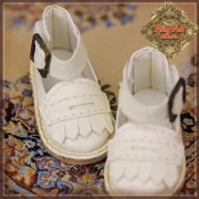 Chaussures Cuir blanches à franges pour InMotion Girl