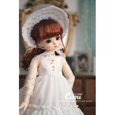 Poupée BJD Baby Lana Robe blanche 40 cm - Comi Baby Doll