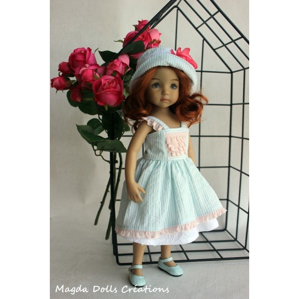 Ensemble Héliconia pour Poupée Little Darling - Magda Dolls Creations