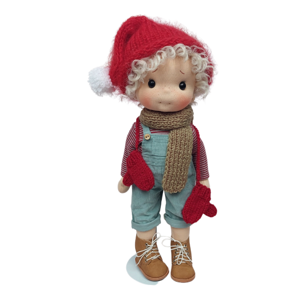 Organic Cotton Christmas Doll 38 cm - Art 'n Doll