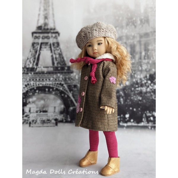 Tenue Lou-Hélène pour poupée Little Darling - Magda Dolls Creations