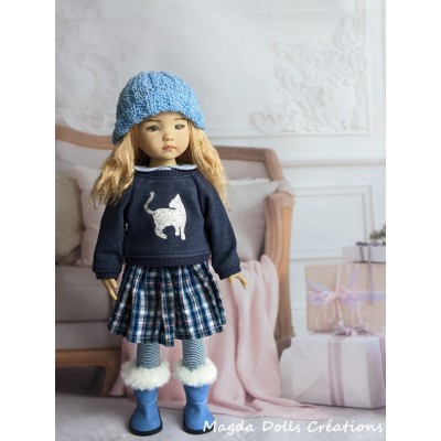 Tenue Marie-Océane pour poupée Little Darling - Magda Dolls Creations