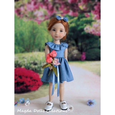 Soft Blue outfit for Siblies doll