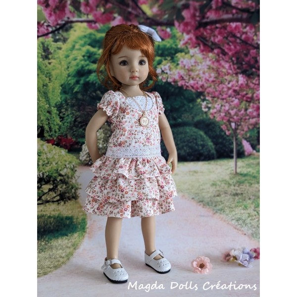 Rose des Prés outfit for Little Darling doll