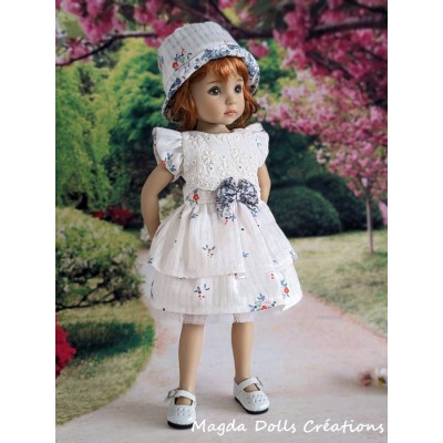 Off-white outfit for Little Darling doll