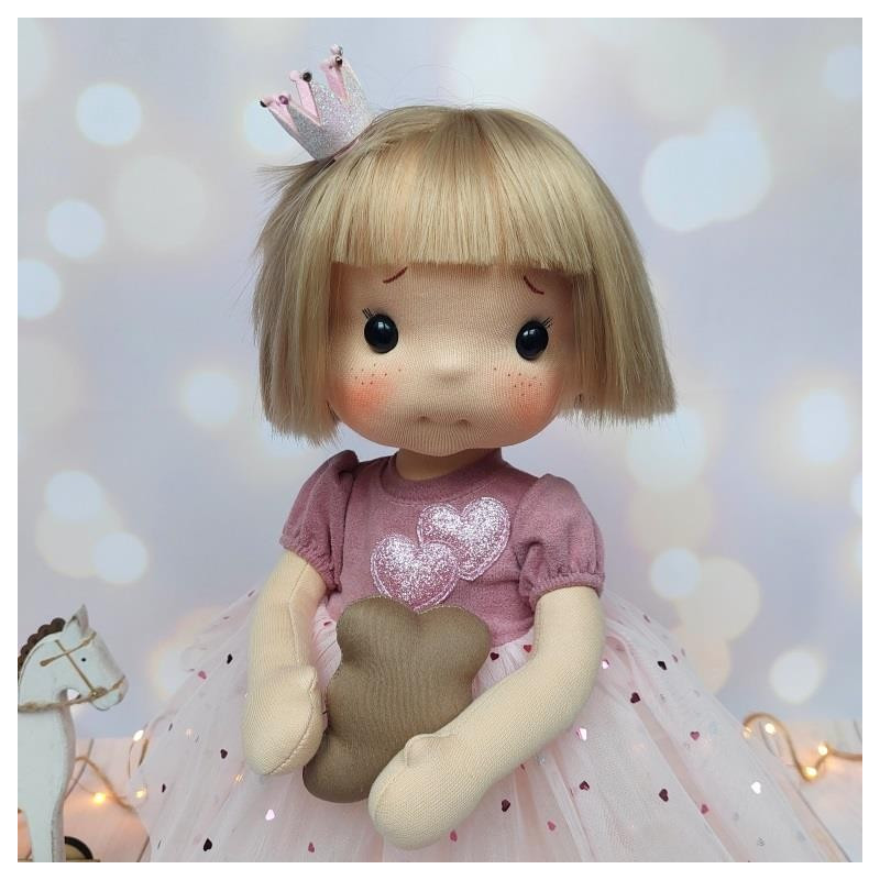 Poupée Annabelle Inspiration Waldorf Coton Bio 38 cm - Art'n Doll