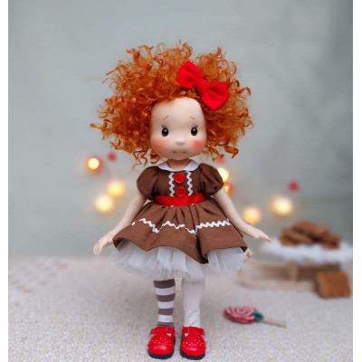 Poupée articulée Ginger Coton Bio - Art 'n Doll