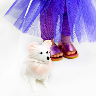 Mia Azalée articulée Cotton et son chien - Edition 2024 - Nines d'Onil