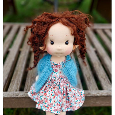 Willow Organic Cotton articulated doll - Art and Doll