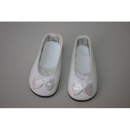 Chaussures ballerines blanches pour Little Darling